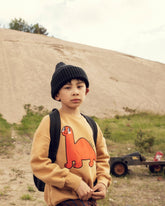 MINI RODINI Dino red application sweatshirt - Beige